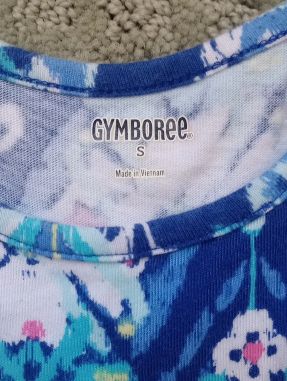Gymboree Blue Printed Sleeveless Maxi Dress